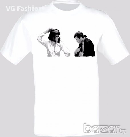 Криминале Pulp Fiction Yolanda Vincent Vega Тениска Мъжка/Дамска S до 2XL, снимка 1 - Тениски - 14568420