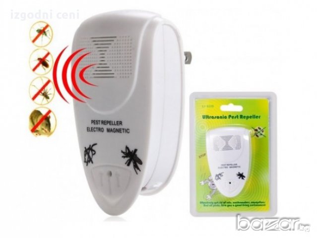 Ултразвуков уред LI-3110- PEST REPELLER - защитава къщата от мравки, хлебарки, мишоци и др.
