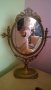 АНТИК-изящно антично огледало-масивно-мед/месинг-внос швеицария, снимка 18