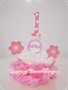 украса за първи рожден ден розово и бяло, снимка 7