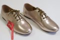 Златисти равни дамски обувки Gal·latea in Red, снимка 1 - Дамски ежедневни обувки - 10604604