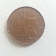 Монета 10 Чешки Крони 1994г. / 1994 10 Czech Korun Coin KM# 4, снимка 1 - Нумизматика и бонистика - 15529992