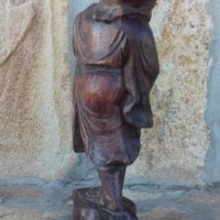 Стара статуетка - дърворезба, снимка 5 - Други ценни предмети - 24558089