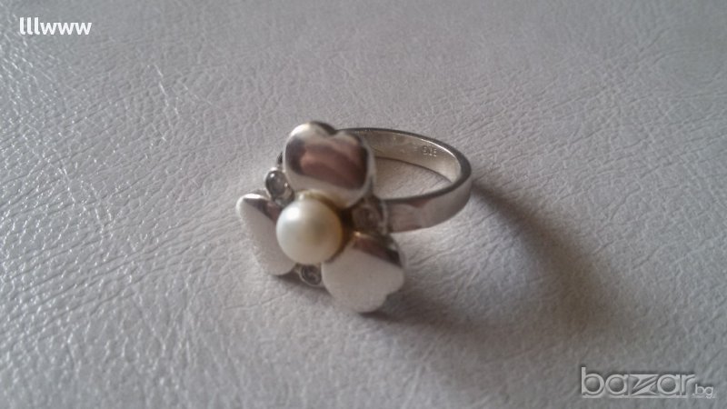 Сребърен пръстен цвете, снимка 1