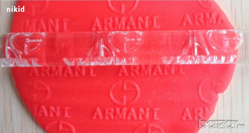 Armani Прозрачна релефна текстурна точилка за фондан украса торта сладки, снимка 1