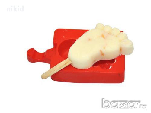 бебешко краче крак стъпало стъпка ескимо за сладолед калъп форма за приготвяне силиконов молд , снимка 1