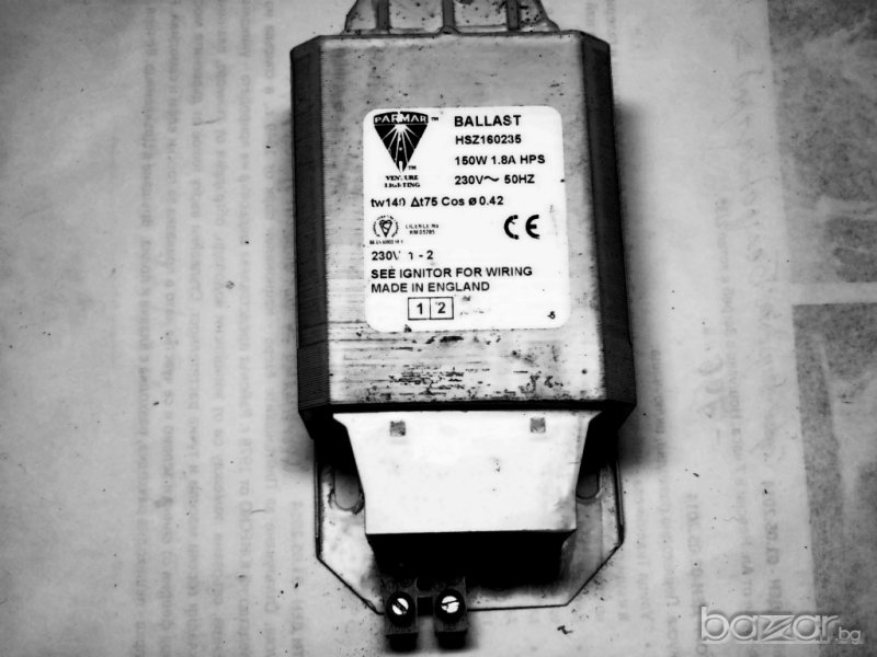 Дросел -Ballast-Запално устройство за натриеви и метал-халогенни лампи-VENTURE-England, снимка 1