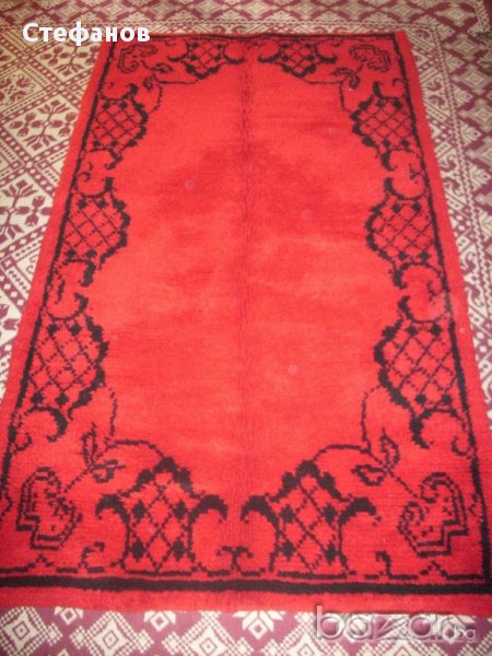 червен нов вълнен ръчно тъкан китеник, снимка 1