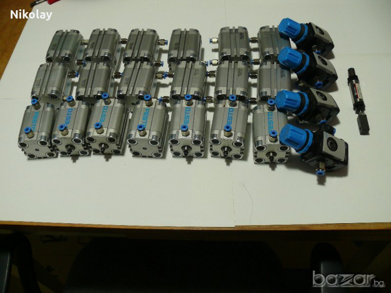 FESTO,SMC,CAMOZZI, пневматика, цилиндри, разпределител, клапани, конектори, снимка 1
