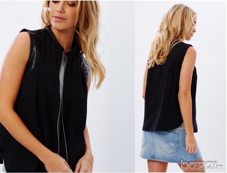 Нов елек G star Core Zip Boyfriend Shirt, оригинал, снимка 1