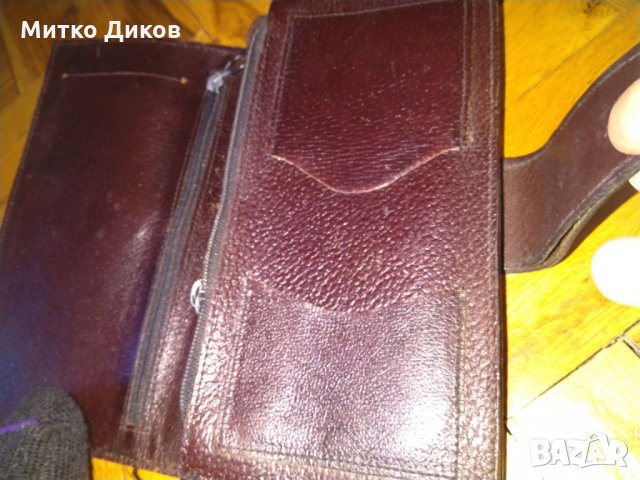 Чанта за ръка -3 ципа -естествена кожа, снимка 5 - Чанти - 24590533