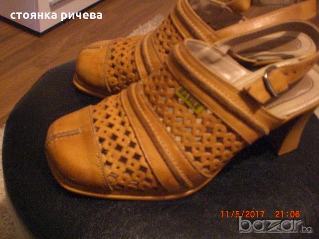 продавам дамски сандали-естествена кожа, снимка 1 - Сандали - 18239373
