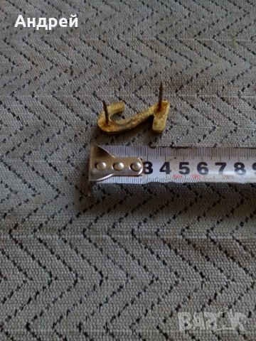 Стара месингова цифра,номер #2, снимка 5 - Антикварни и старинни предмети - 22226951
