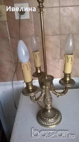 стара месингова лампа-арт деко, снимка 5 - Осветление - 18277317