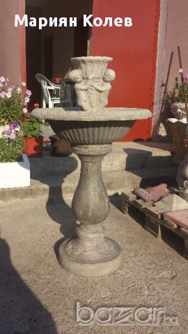 Фонтан от бетон