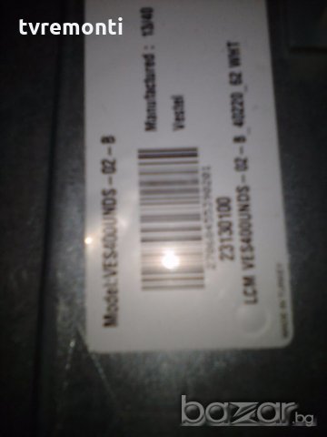 LED TV VES400UNDS-02-B LED BACKLIG LED DIOD