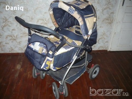 Комбинирана бебешка количка, снимка 2 - Детски колички - 15399627