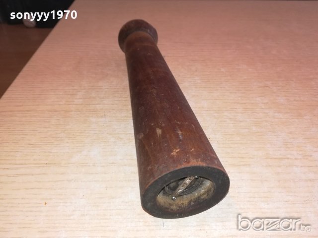 АНТИКА-made in italy-ретро мелница за пипер-внос швеицария 26х6см, снимка 10 - Колекции - 21094790
