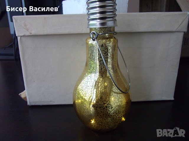 Декоративна ЛЕД лампа, имитация на обикновена крушка, снимка 5 - Настолни лампи - 25523100