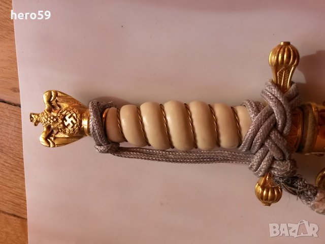 Немски морски кортик 2 св. война-отлично състояние/кинжал сабя нож/, снимка 4 - Антикварни и старинни предмети - 24055166