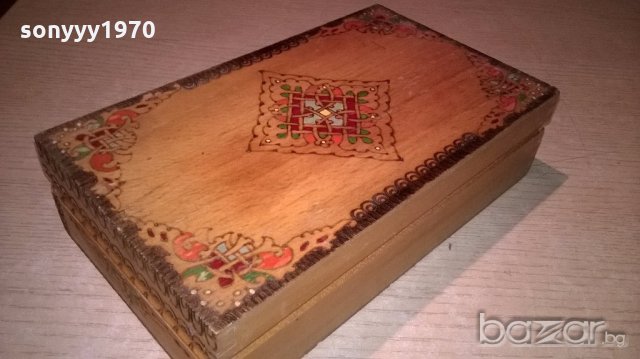 дървена ретро кутия-24х14х7см, снимка 4 - Колекции - 19681245