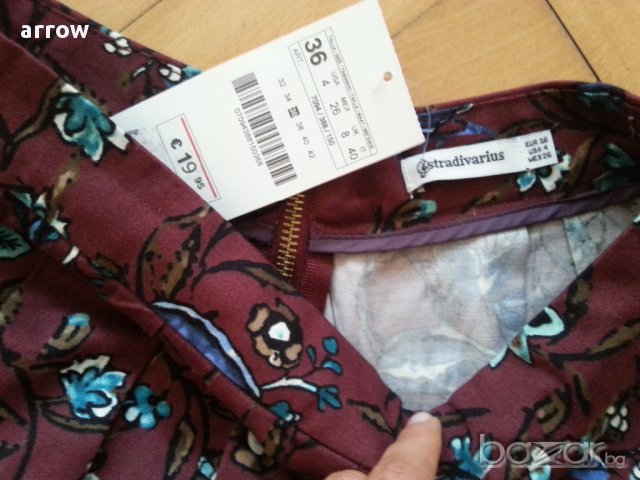 С етикет- Пола Страдивариус флорална, снимка 2 - Поли - 11055943