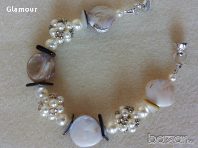 Гривна с перли и седеф, снимка 6 - Гривни - 13286238