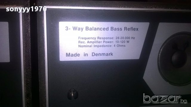 Atlanta as3 made in denmark 2х120watt 47/30/26см-внос швеицария, снимка 8 - Тонколони - 15987877
