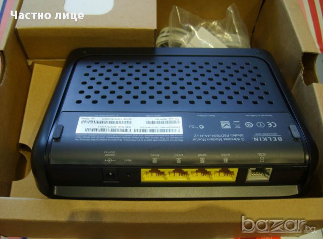 Нов безжичен рутер belkin + ADSL модем + суич , снимка 1 - Суичове - 16156448