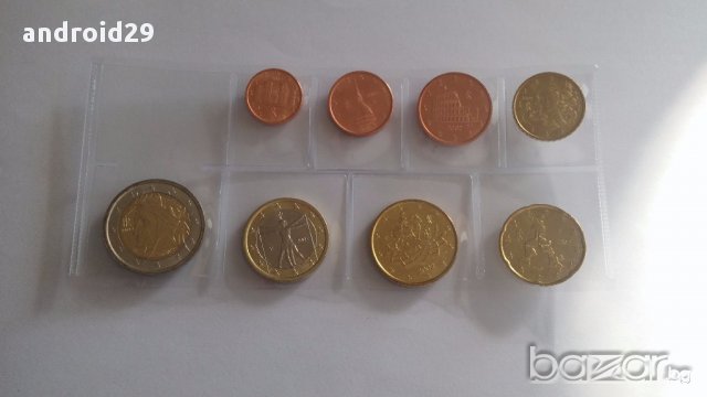 Италия Евро Монети - пълен сет 2002 г.