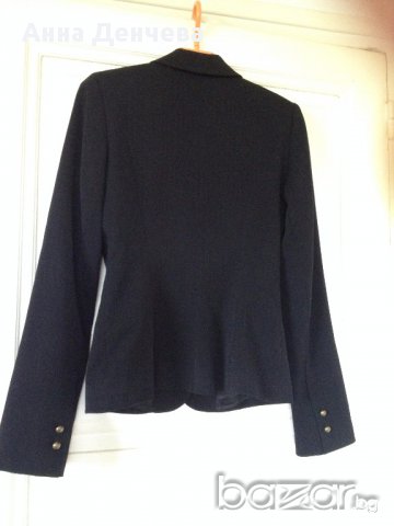 Елегантно френско черно сако SINEQUANONE S, снимка 8 - Сака - 14573990