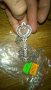 Ключе медальон с кристали колие -366, снимка 2