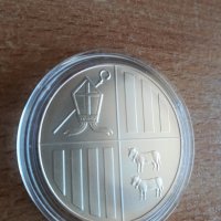 Сребърна монета от Андора, снимка 2 - Нумизматика и бонистика - 24819714