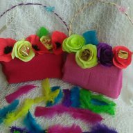 Ръчно изработени чантички за подарък от хартия с цветя от хартия с бонбони, снимка 4 - Декорация за дома - 14060421