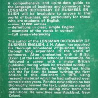 Longman Dictionary of Business English With additional material by David Arnold J. H. Adam, снимка 4 - Специализирана литература - 25534851