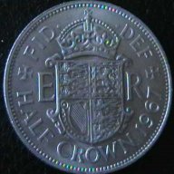 0.5 крона 1967, Великобритания, снимка 1 - Нумизматика и бонистика - 12347111