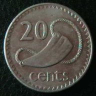 20 цента 1987, Фиджи, снимка 1 - Нумизматика и бонистика - 12841709
