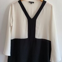 Дамска блуза в черно и бяло, снимка 2 - Блузи с дълъг ръкав и пуловери - 24719169