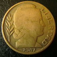 20 центаво 1947, Аржентина, снимка 2 - Нумизматика и бонистика - 15763369