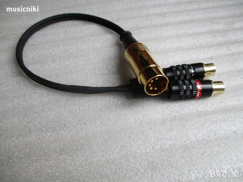 аудио кабел DIN 5 cinc преходник, снимка 1