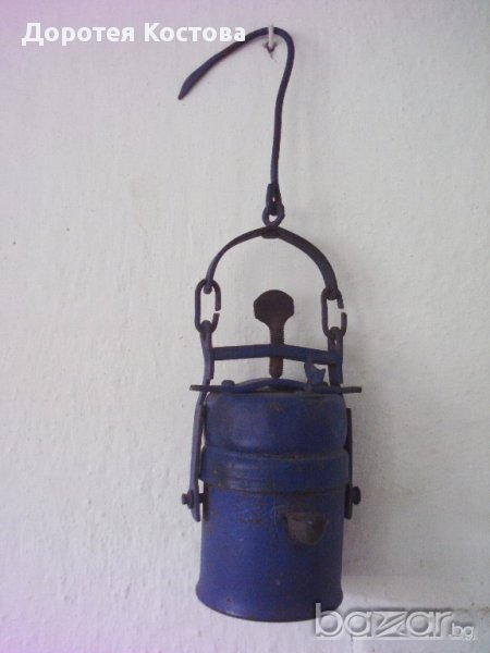 Стара миньорска лампа, снимка 1