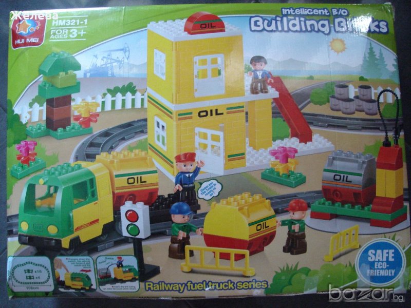 2 бр. конструктори влакчета  с батерии, снимка 1