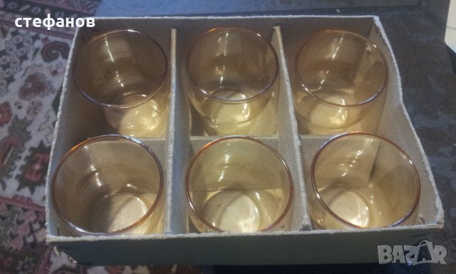 Два различни по 100 мл комплекта по 6 бр чаши за концентрат с перлен ефект, снимка 9 - Чаши - 24402109