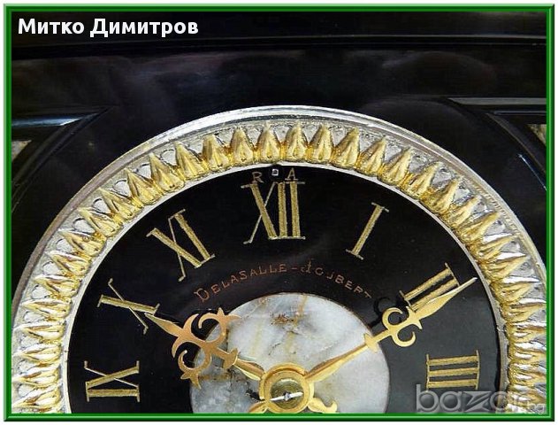 Старинен каминен часовник  в стил Ампир-Комплект от 19в., снимка 7 - Други - 11821028