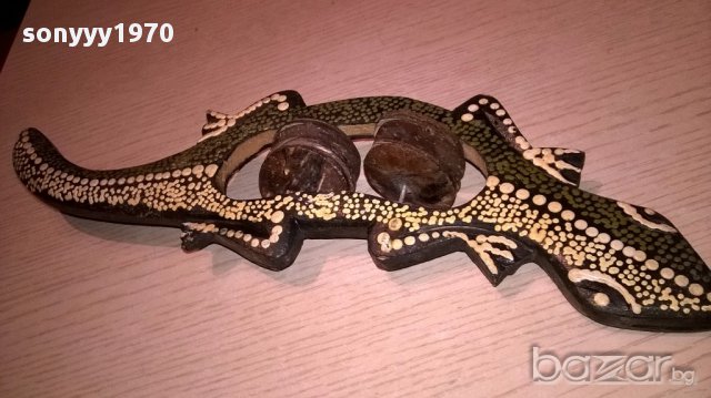 Ретро музикален инструмент-31/9см-внос швеицария, снимка 10 - Антикварни и старинни предмети - 16519664