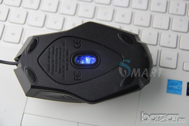 ГЕЙМЪРСКА МИШКА С 6 БУТОНА 2400 DPi USB ALIEN VSMART 808, снимка 5 - Клавиатури и мишки - 7795207