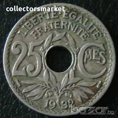 25 сантима 1932, Франция