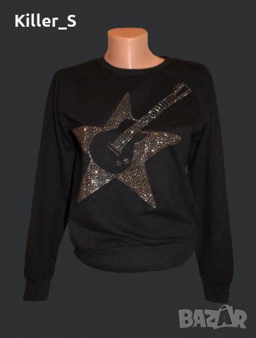 Дамски блузки с китара, снимка 1 - Блузи с дълъг ръкав и пуловери - 23261635