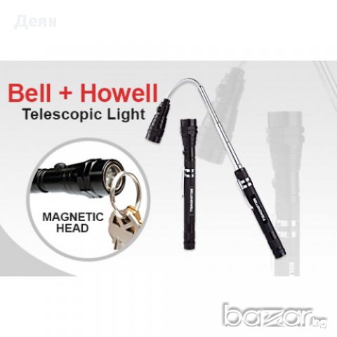 1107 Tелескопично LED фенерче с магнитна глава и магнитно , снимка 2 - Други - 17446257