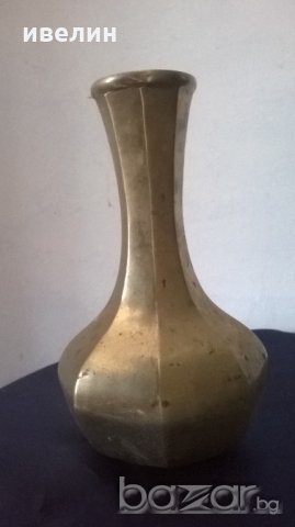 месингова ваза, снимка 2 - Антикварни и старинни предмети - 20283897
